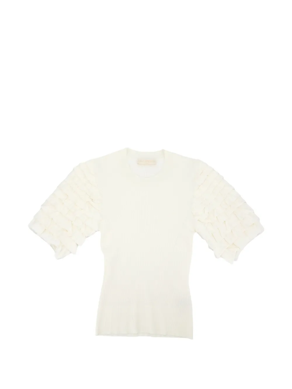 Ulla Johnson Kassia puff-sleeve T-shirt - Neutrals
