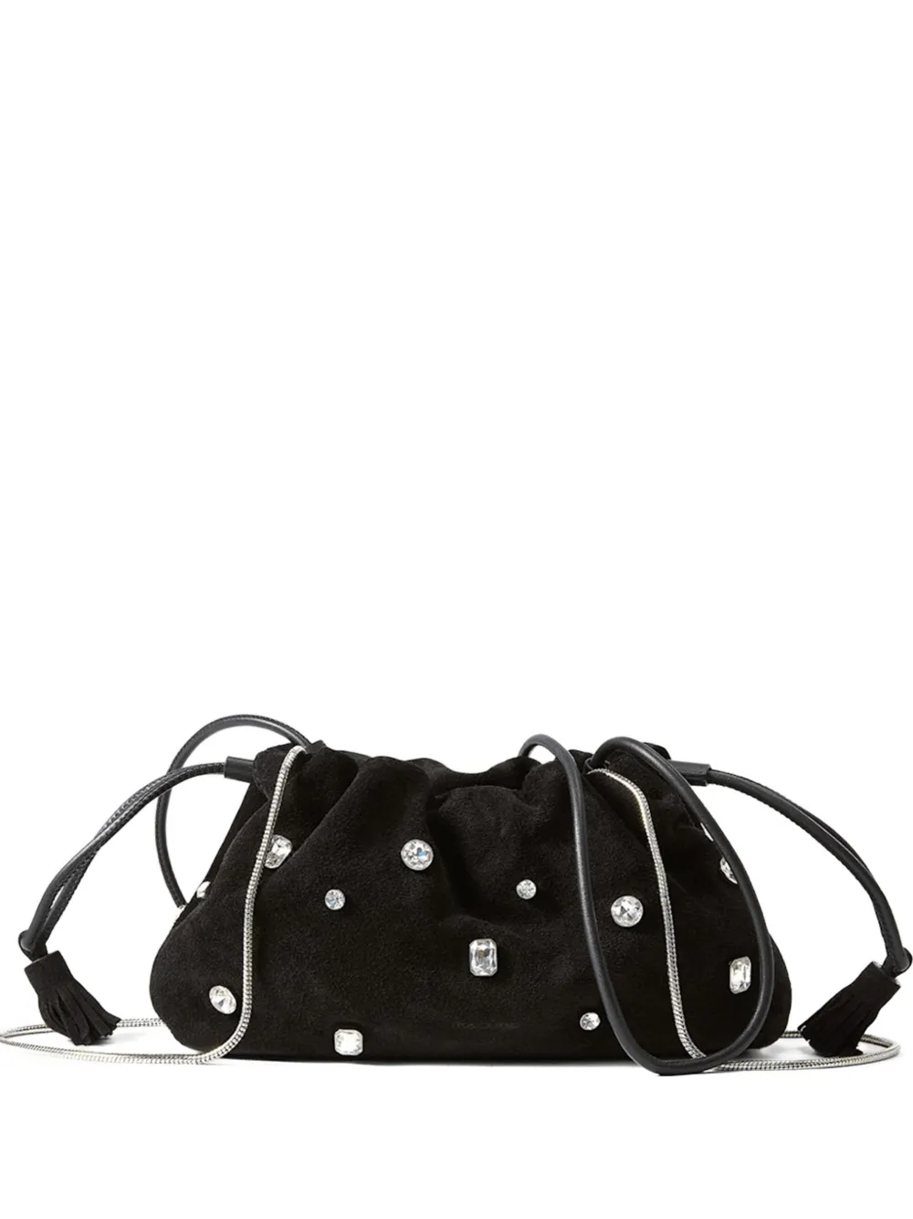 Veronica Beard small crystal stash crossbody bag - Nero