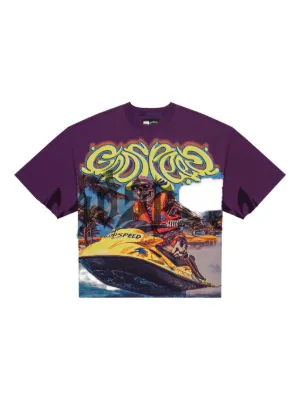 GODSPEED Wave Runner Graphic T-shirt | Blue | FARFETCH RO