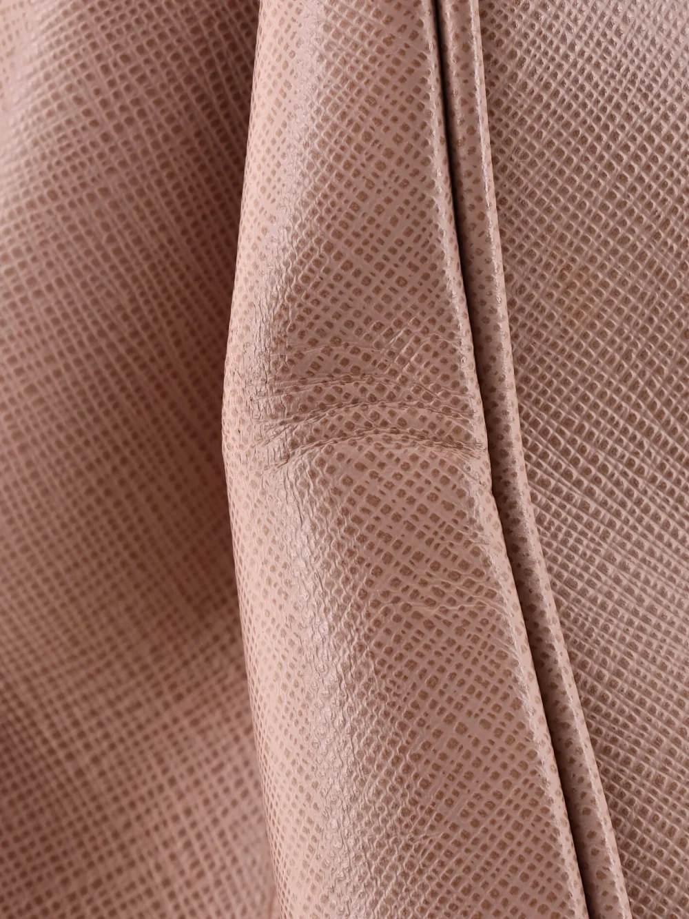 PRADA Pre-owned Double Zip Lux Saffiano Leather Medium Tote Bag In Neutral