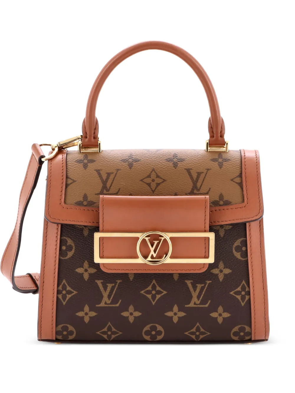 Louis Vuitton Pre-Owned Dauphine Capitale Bag Reverse Monogram Canvas shoulder bag - Marrone