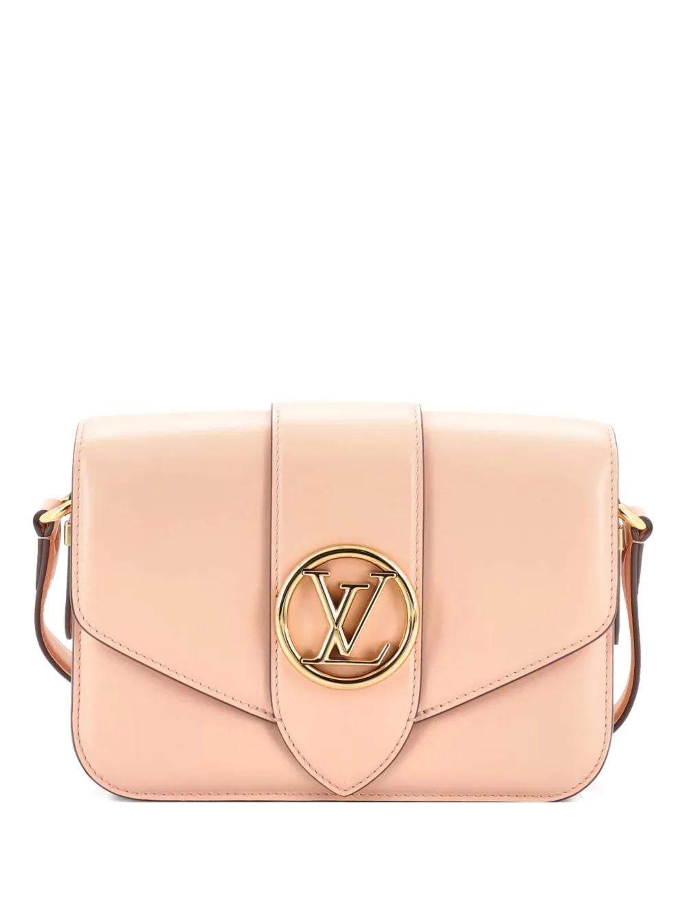Pre-owned Louis Vuitton Lv Pont 9 Bag Leather Crossbody Bag In Pink