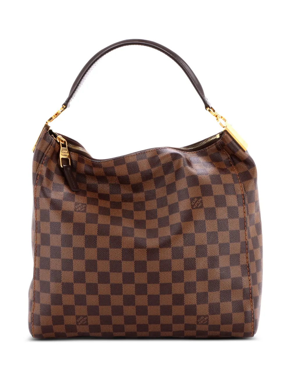 Louis Vuitton Pre-Owned Portobello Handbag Damier PM hobo bag - Marrone