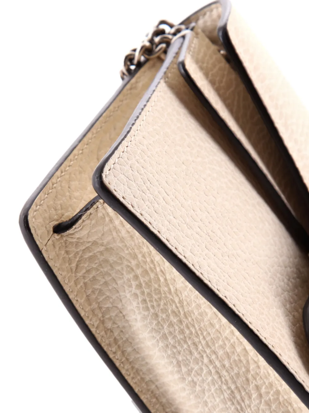 GUCCI Pre-owned Dionysus Bag Leather Super Mini Clutch Bag In Neutral