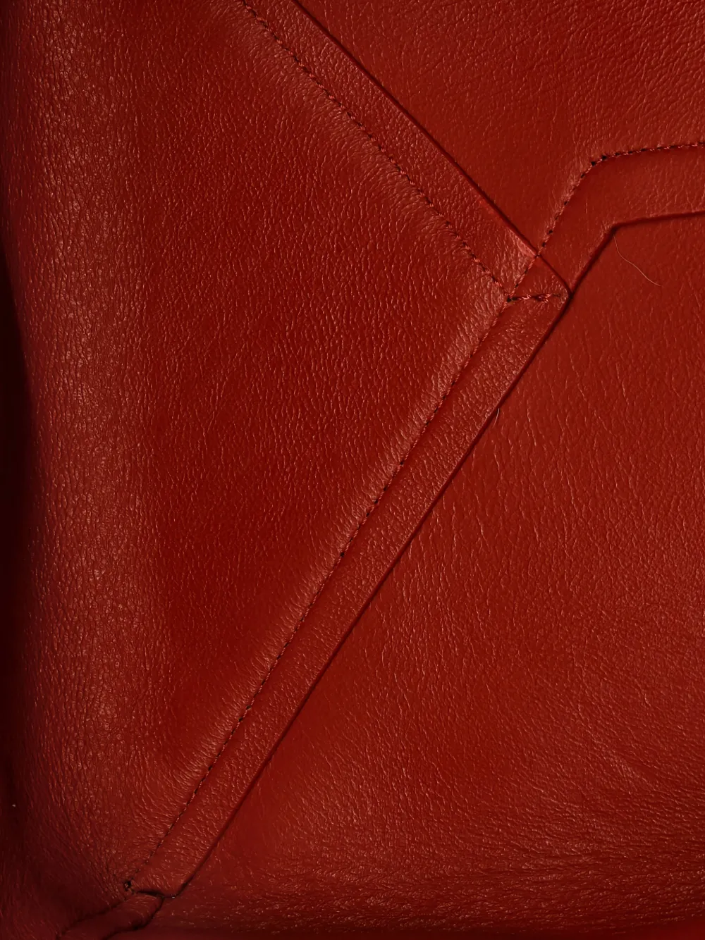 Pre-owned Celine Phantom Tie Cabas Leather Medium Tote Bag In Brown