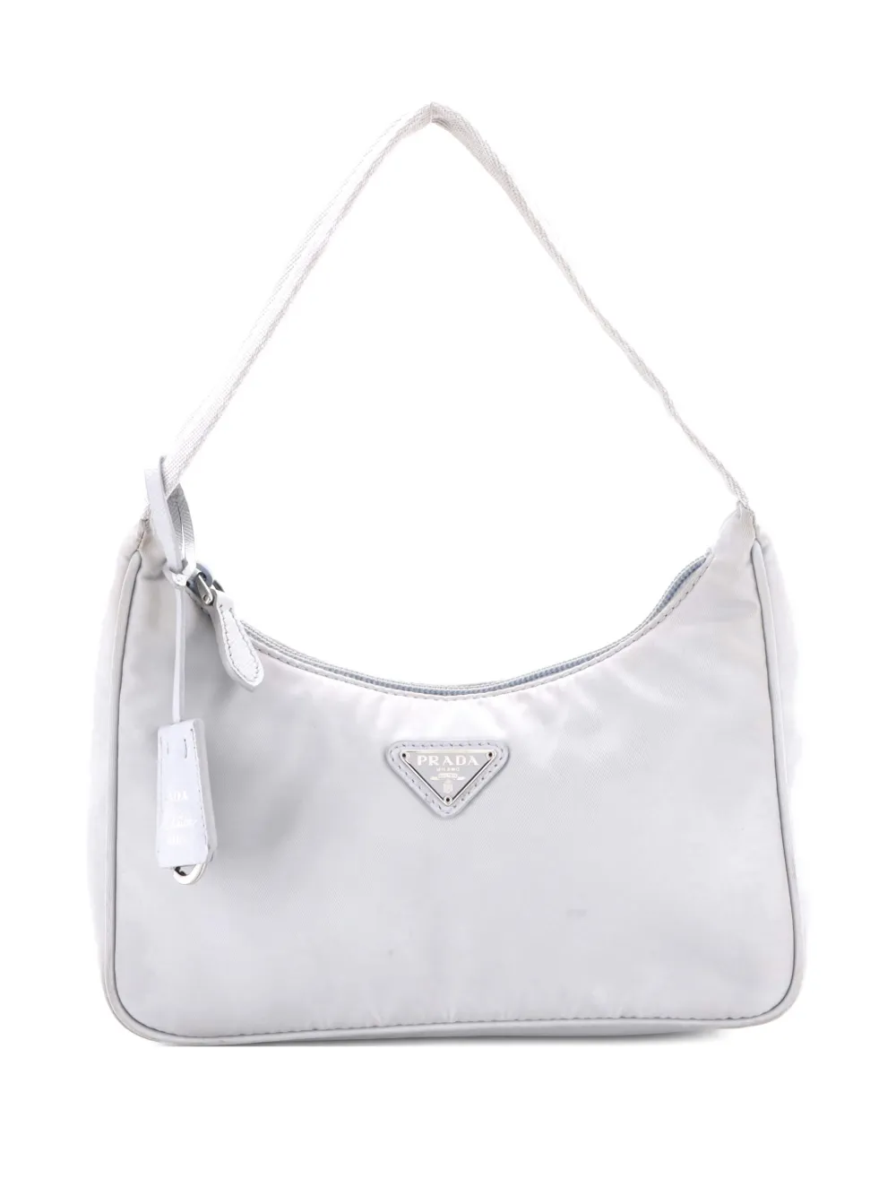 Prada Pre-Owned Re-Edition 2000 Tessuto Mini hobo bag | Grey | Image 1