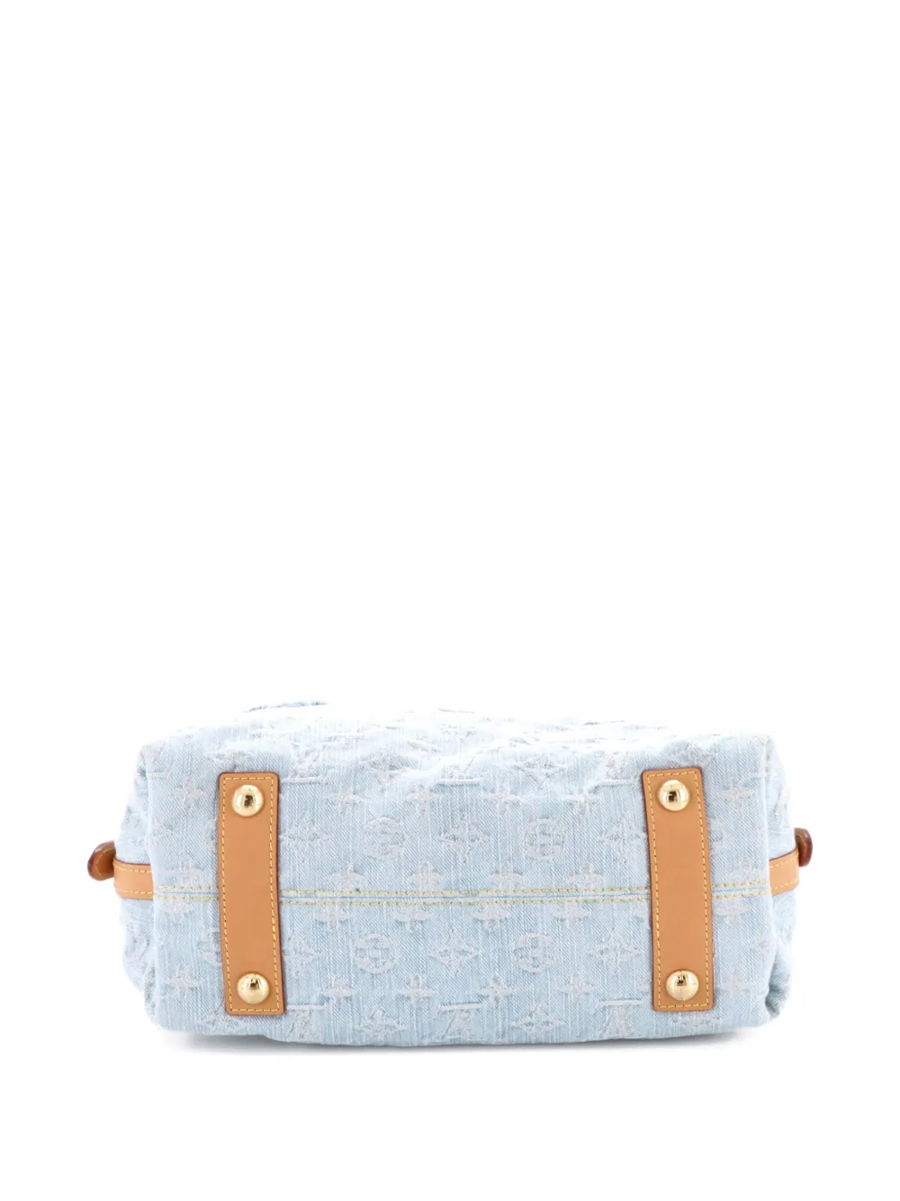 LOUIS VUITTON Pre-owned Carryall Monogram Denim Pm Hobo Bag In Blue