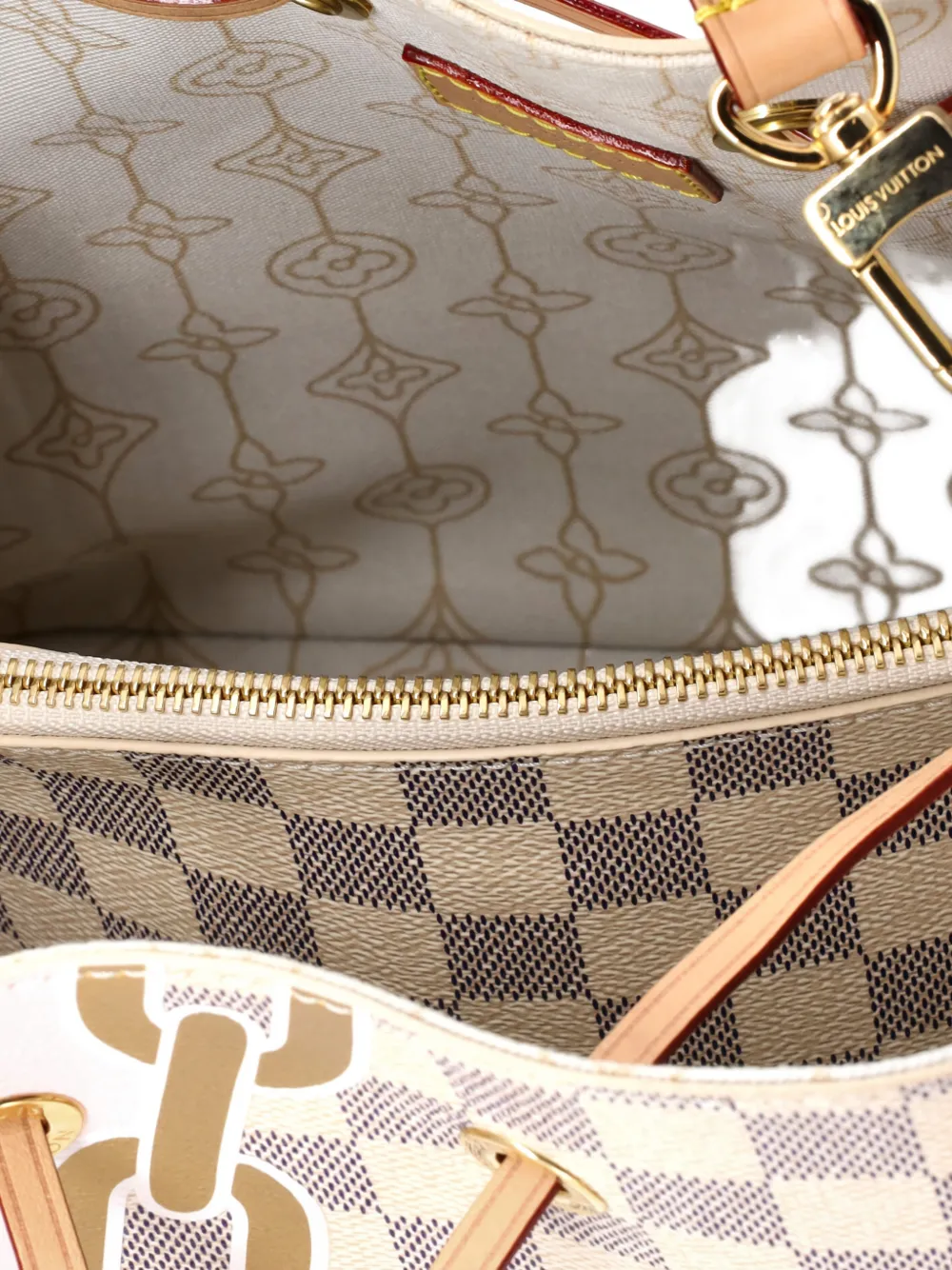 LOUIS VUITTON Pre-owned Neonoe Handbag Limited Edition Nautical Damier Mm Bucket Bag In Neutral
