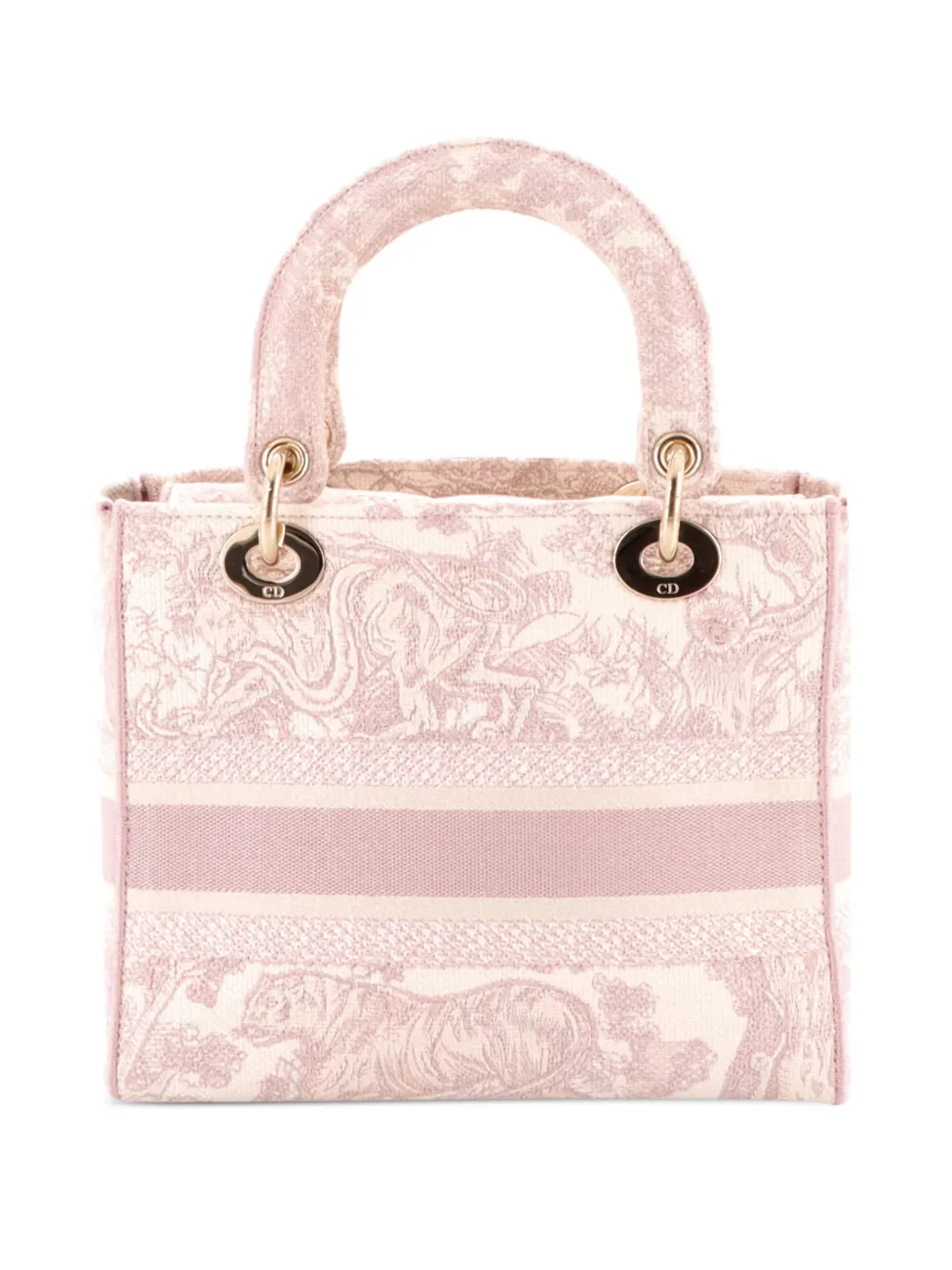 Christian Dior Pre-Owned Toile de Jouy Lady D-Lite Bag Embroidered Canvas tote bag | Pre-Owned | Image 2
