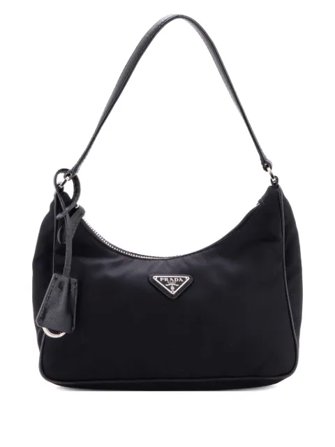 Prada Pre-Owned Re-Edition 2005 Tessuto with Saffiano Leather Mini hobo bag