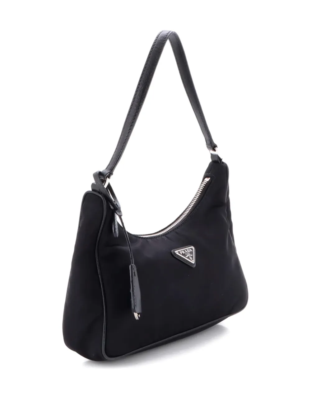 Re-Edition 2005 Tessuto With Saffiano Leather Mini Hobo Bag