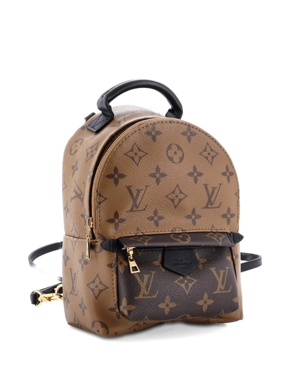 Pre-owned Louis Vuitton Palm Springs Reverse Monogram Canvas Mini Backpack In Brown