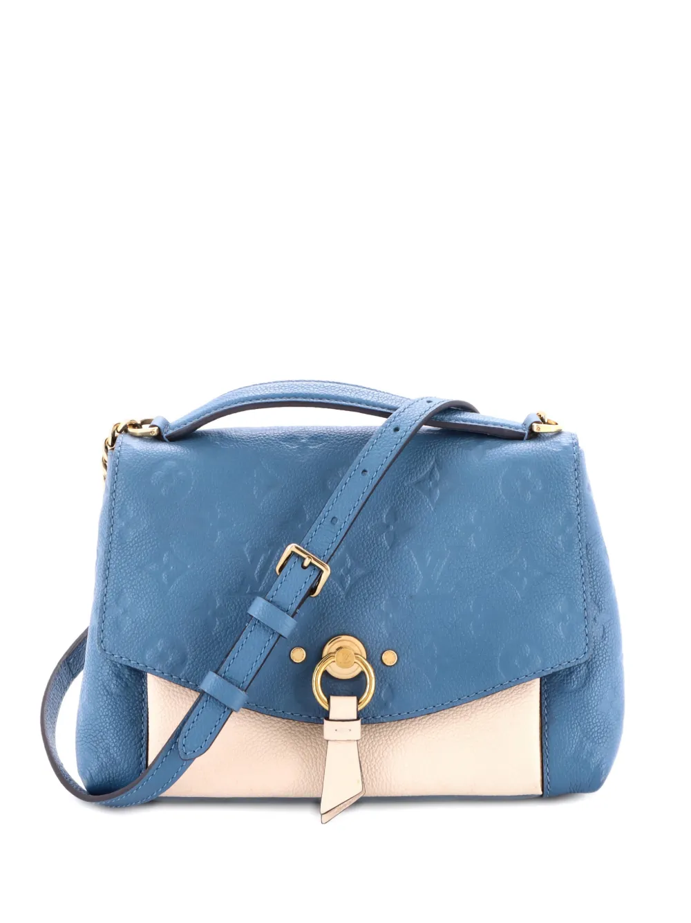 Louis Vuitton Pre-Owned Blanche Handbag Monogram Empreinte Leather BB shoulder bag - Blu