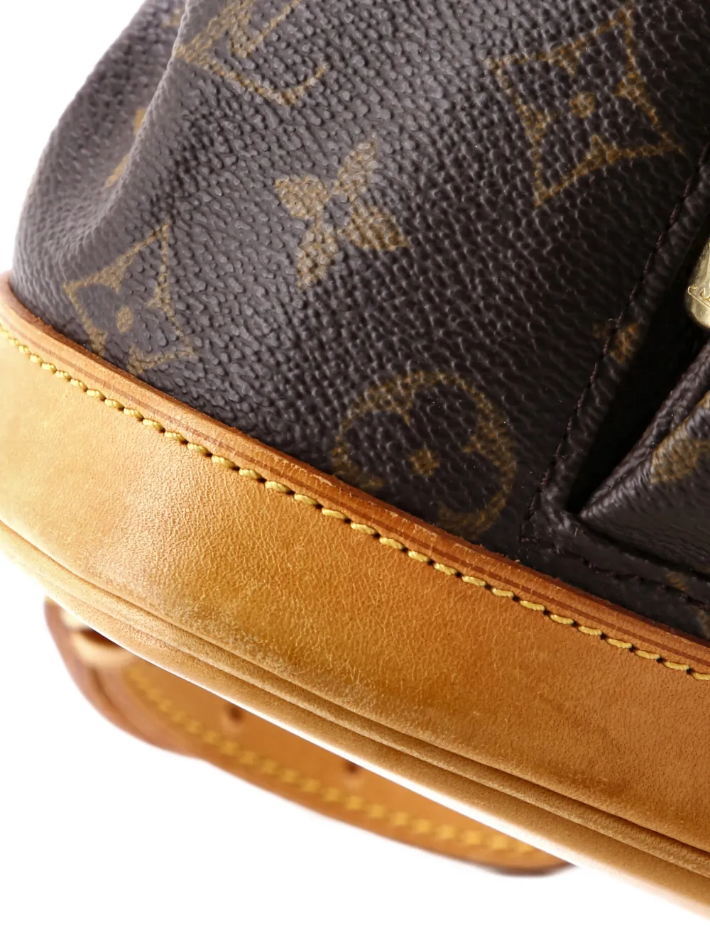 LOUIS VUITTON Pre-owned Vintage Montsouris Monogram Canvas Pm Backpack In Brown