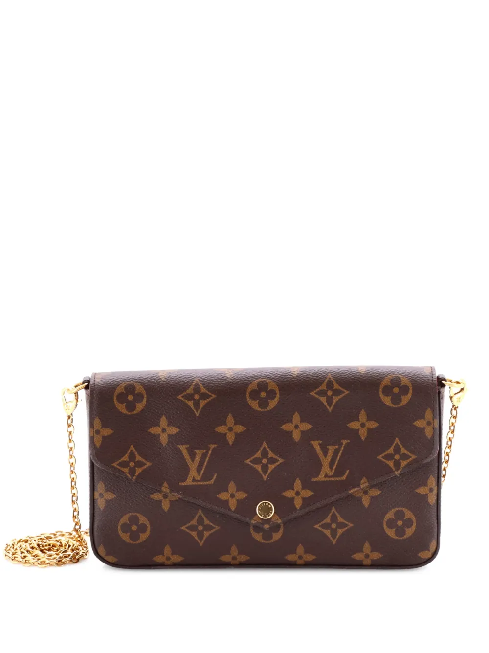 Louis Vuitton Pre-Owned Felicie Pochette Monogram Canvas crossbody bag | Brown | Image 1