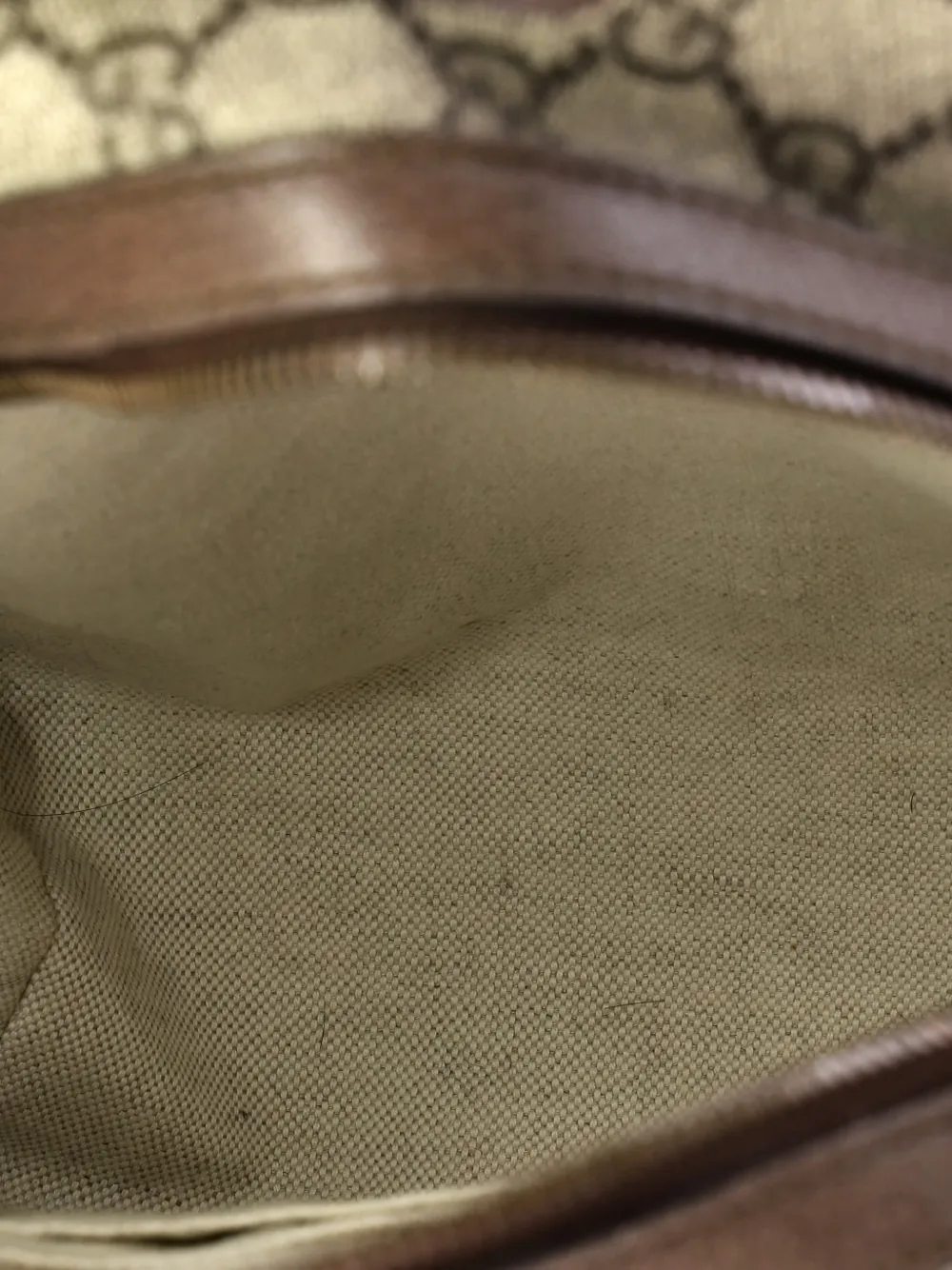 Pre-owned Gucci Ophidia Gg Coated Canvas And Leather Small Backpack In Brown