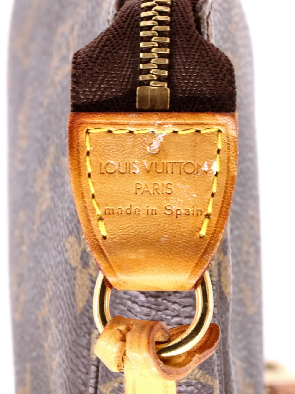 Pre-owned Louis Vuitton Pochette Accessoires Monogram Canvas Clutch Bag In Brown