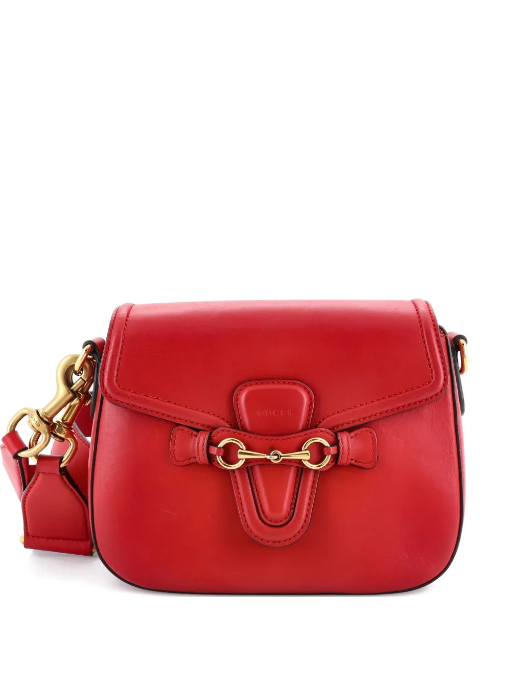 Gucci Pre-Owned Lady Web Leather Medium shoulder bag - Rosso
