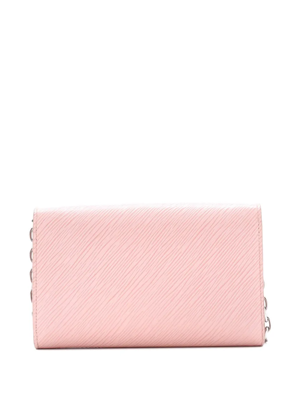 LOUIS VUITTON Pre-owned Twist Chain Wallet Epi Leather Crossbody Bag In Pink