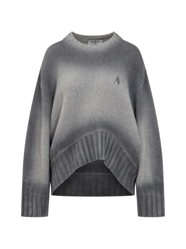 The Attico Dip-dye Knit Sweater in Grey