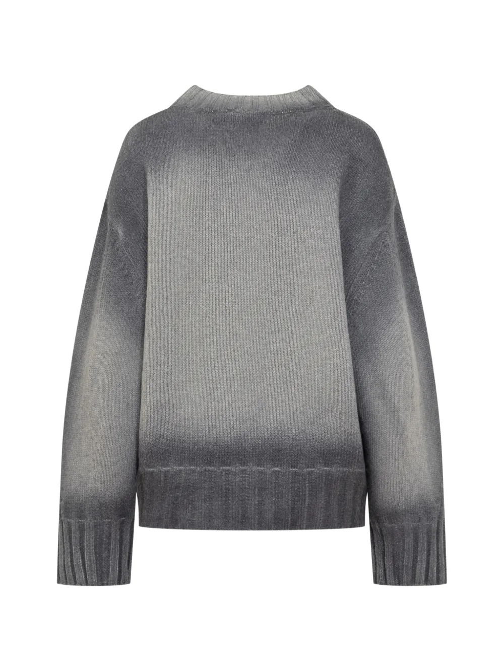 The Attico Gebreide trui met dip-dye Grijs
