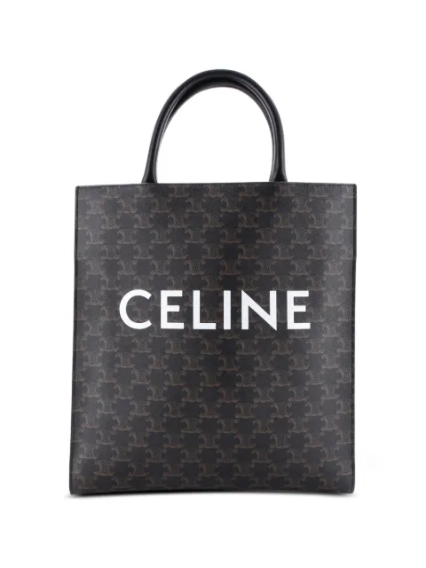 Celine Pre-Owned Vertical Cabas Triomphe Coated Canvas Small tote bag