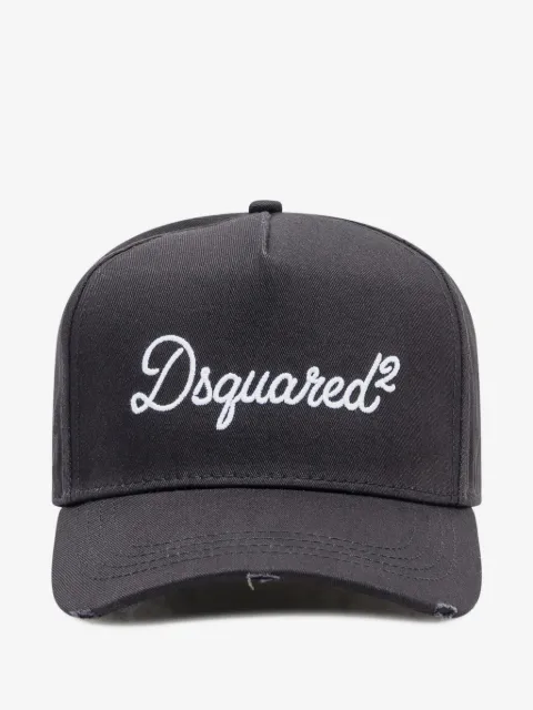 DSQUARED2 로고 자수 베이스볼 캡 모자