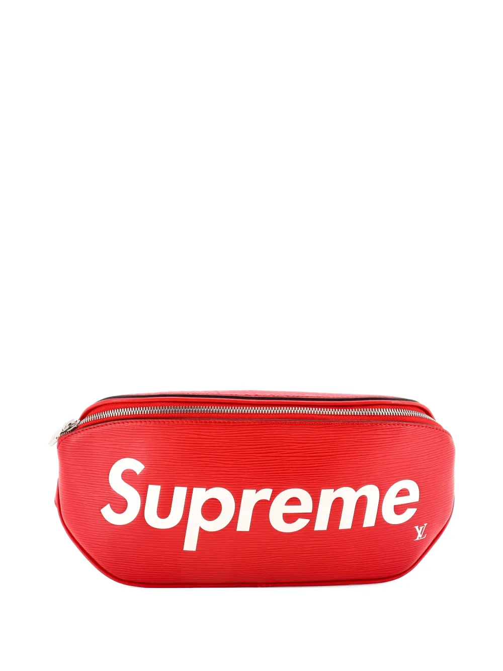 Pre-owned Louis Vuitton Bum Bag Limited Edition Supreme Epi Leather Belt Bag In Red
