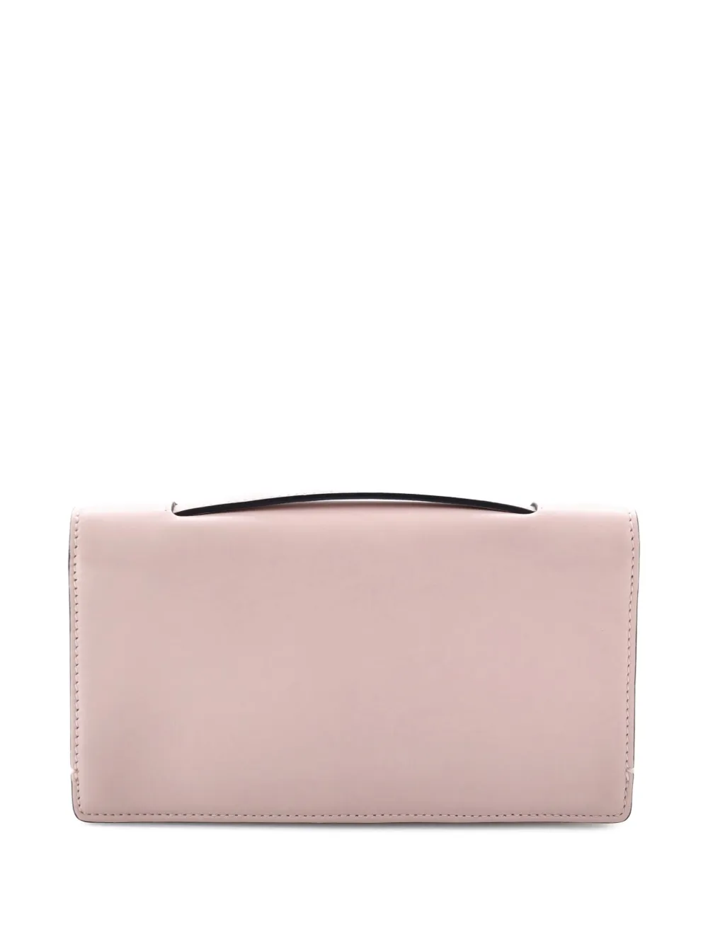 DIOR Pre-owned Bee Leather Clutch Bag In Pink