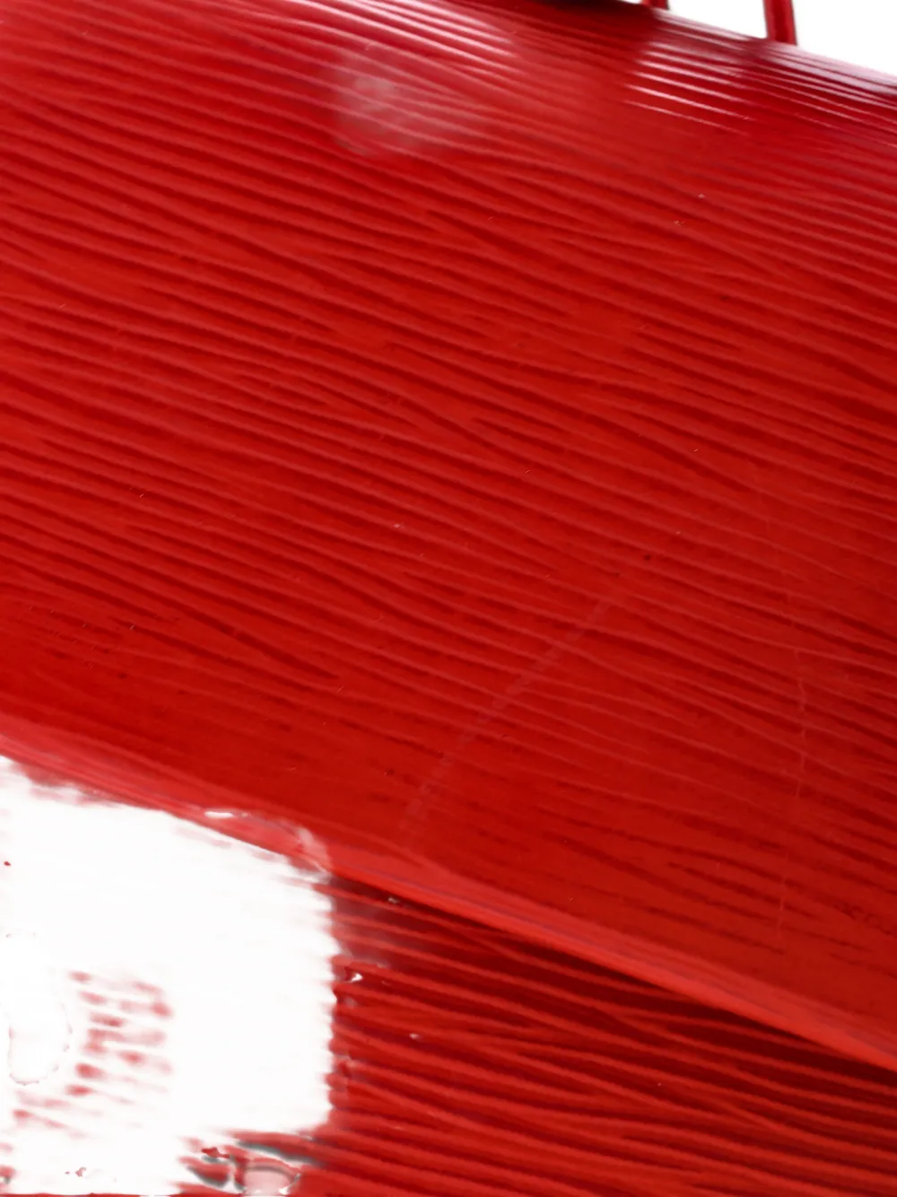 Pre-owned Louis Vuitton Cluny Top Handle Bag Epi Leather Bb Satchel In Red