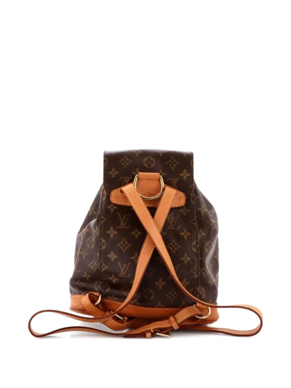 Louis Vuitton Vintage Montsouris Monogram Canvas mm Backpack - Brown Louis Vuitton Vintage Montsouris Monogram Canvas mm Backpack - Brown