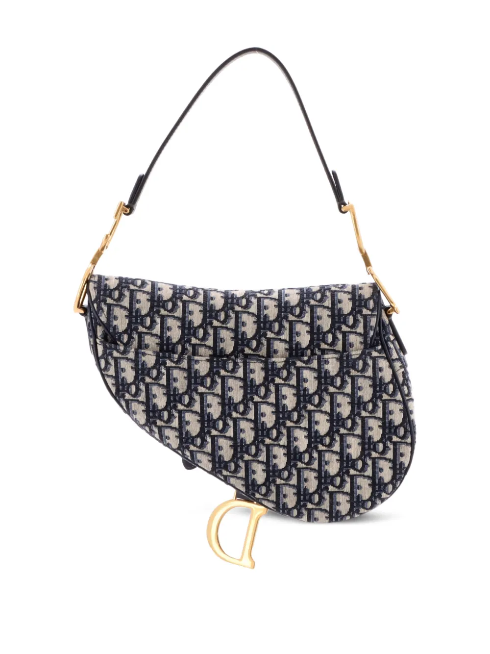 Christian Dior Pre-Owned Saddle Handbag with Strap Oblique Canvas Medium shoulder bag | Pre-Owned | Image 2