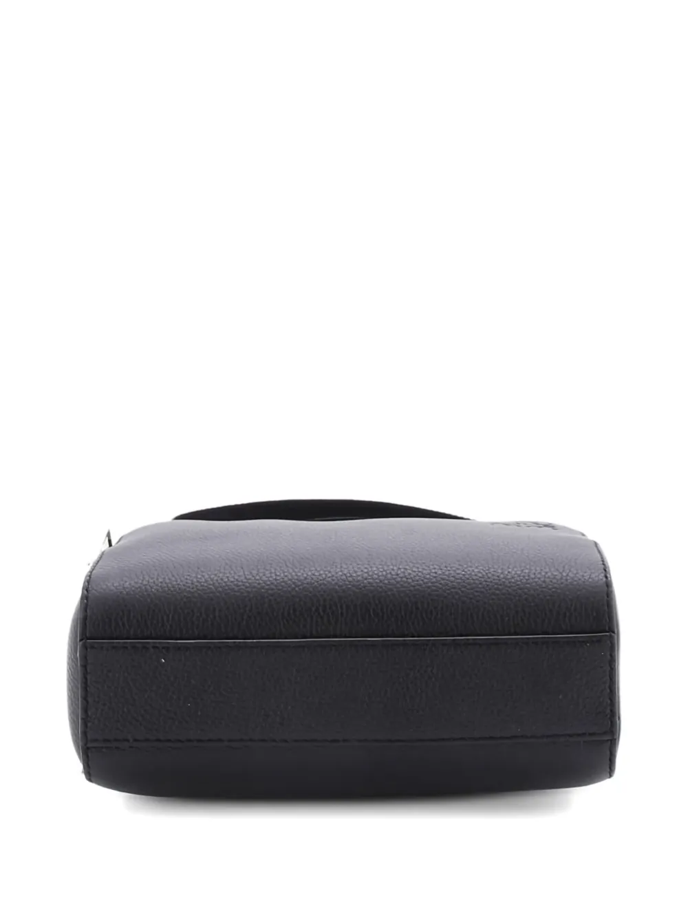 Pre-owned Loewe Camera Leather Mini Crossbody Bag In Black