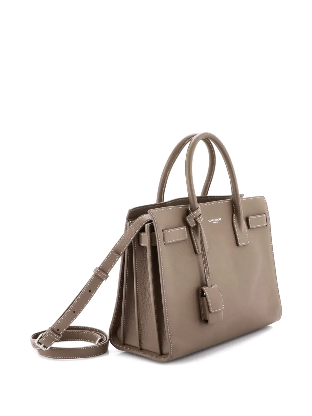 SAINT LAURENT Pre-owned Sac De Jour Nm Bag Leather Baby Tote Bag In Brown