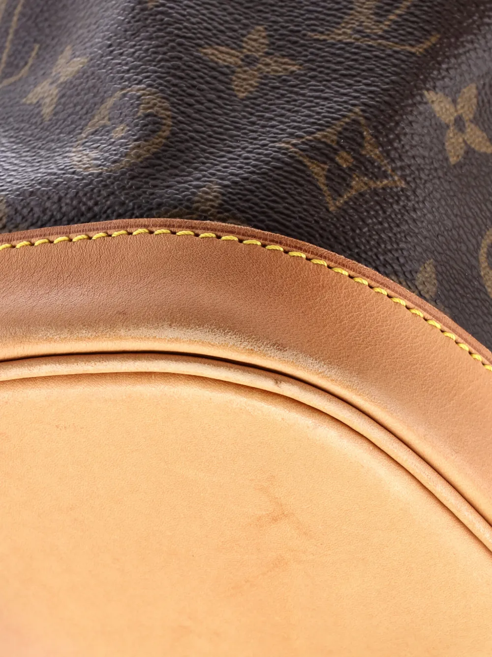 Pre-owned Louis Vuitton Vintage Montsouris Monogram Canvas Mm Backpack In Brown