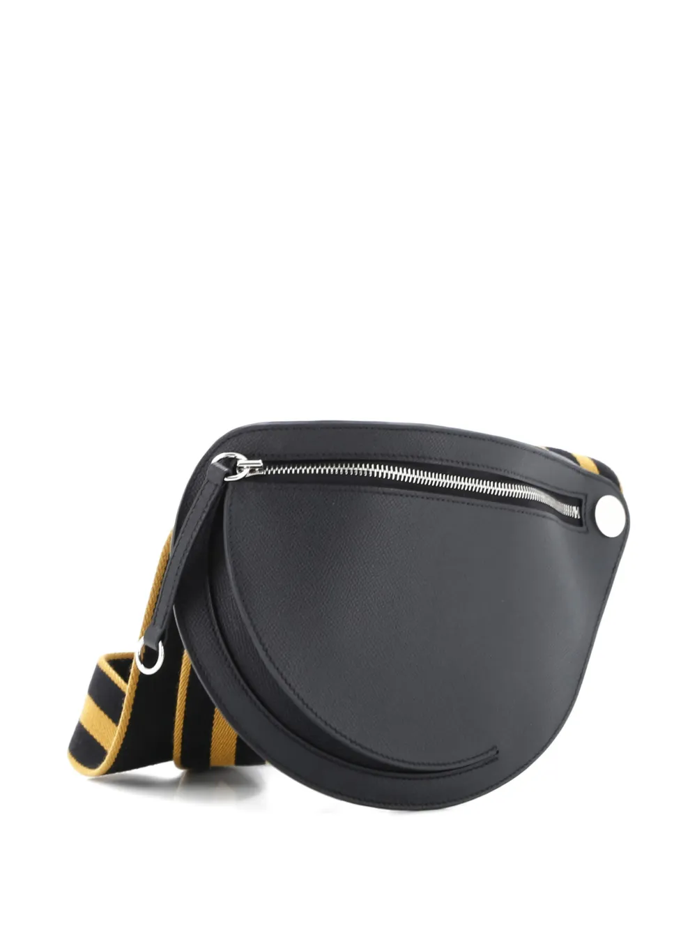 Pre-owned Hermes Petite Course Bag Epsom Belt Bag In Black