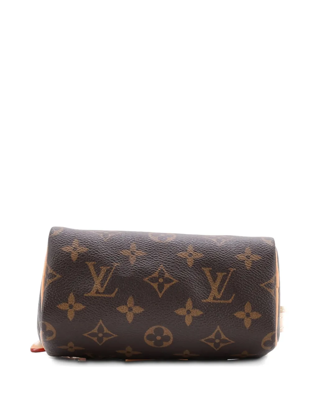 Pre-owned Louis Vuitton Speedy Bandouliere Nm Bag Monogram Canvas Nano Crossbody Bag In Brown