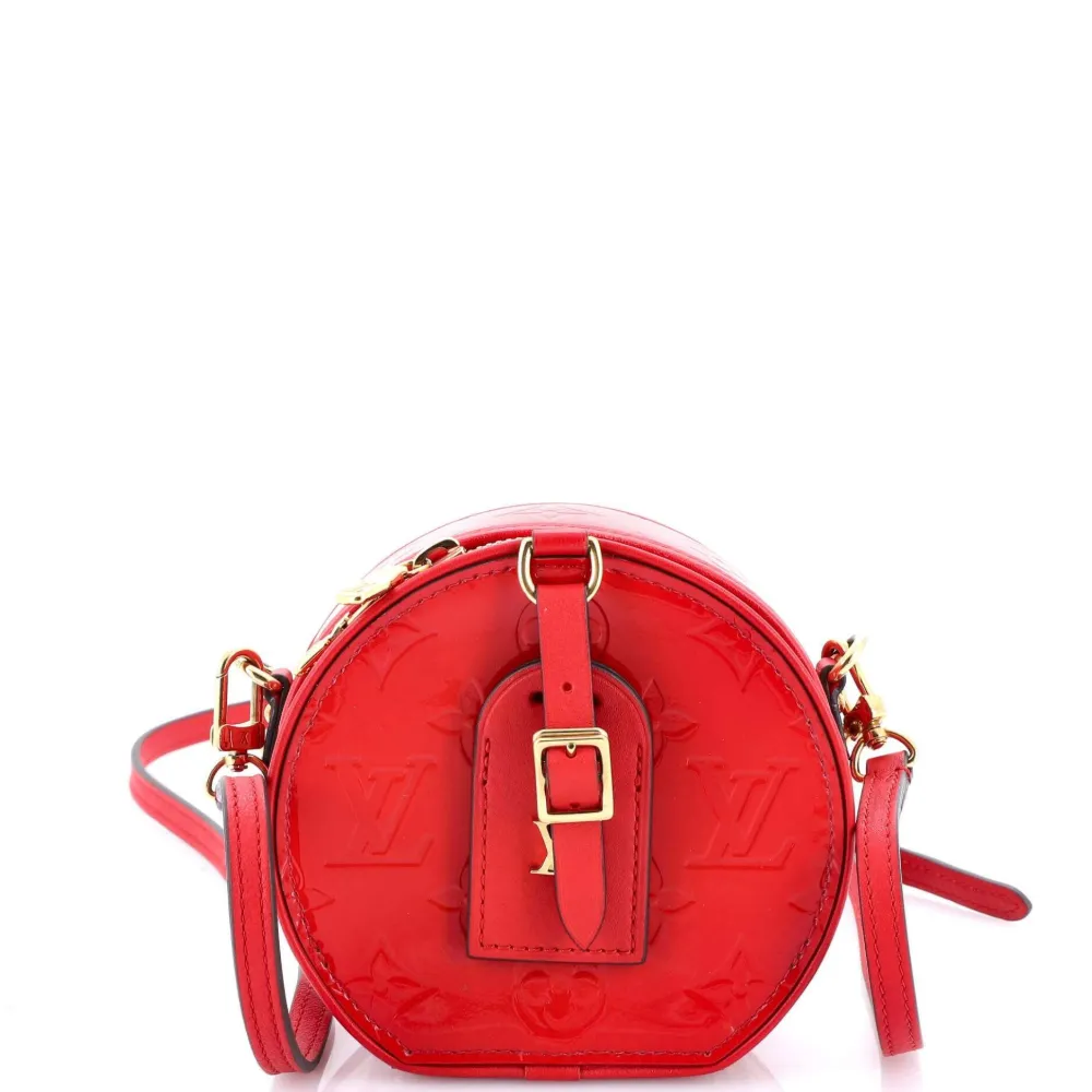 Louis Vuitton Pre-Owned Mini Boite Chapeau Bag Monogram Vernis crossbody bag - Rosso