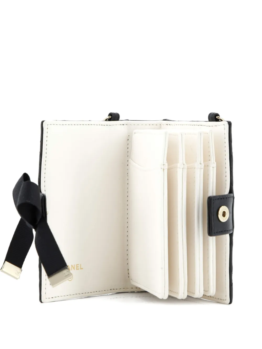 CHANEL Pre-Owned Borsa a tracolla CC Book in pelle di agnello trapuntata con catena - Nero