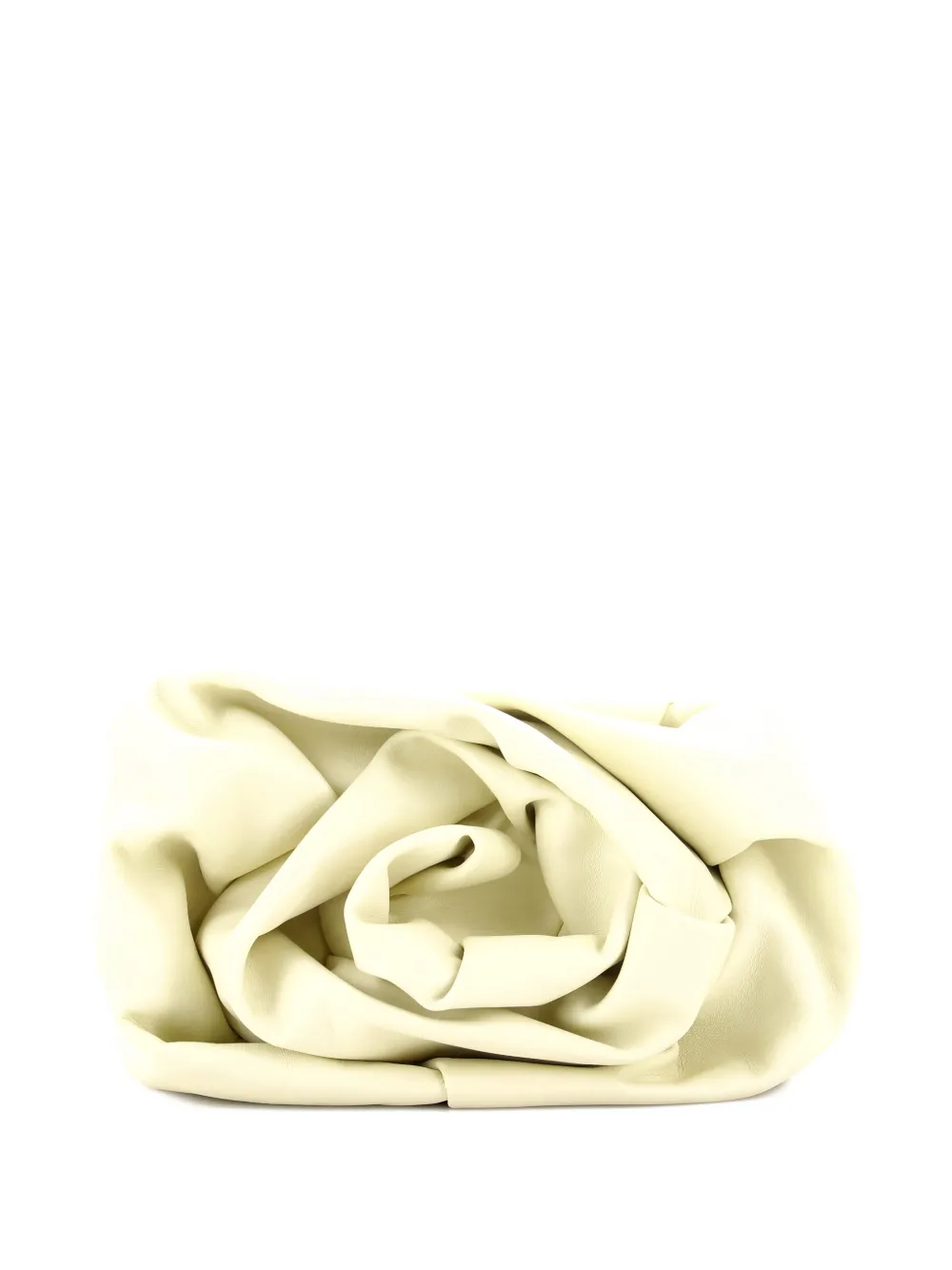 BURBERRY Pre-owned Rose Leather Clutch Bag In Yellow