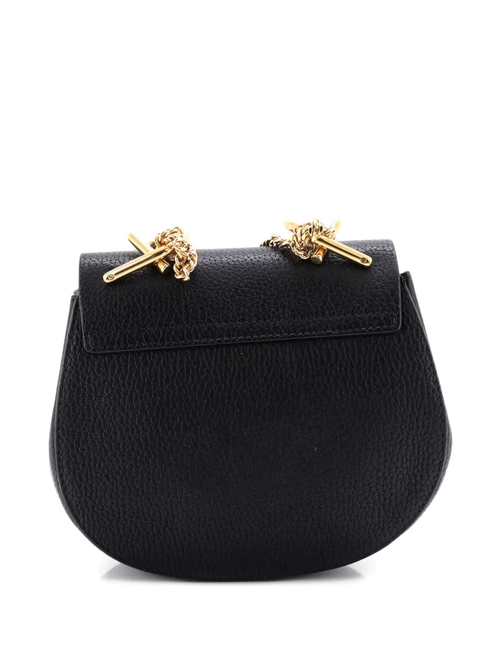 Click to view more detailed imagery on our partner's website Pre-owned Chloé Drew Leather Mini Crossbody Bag In Black