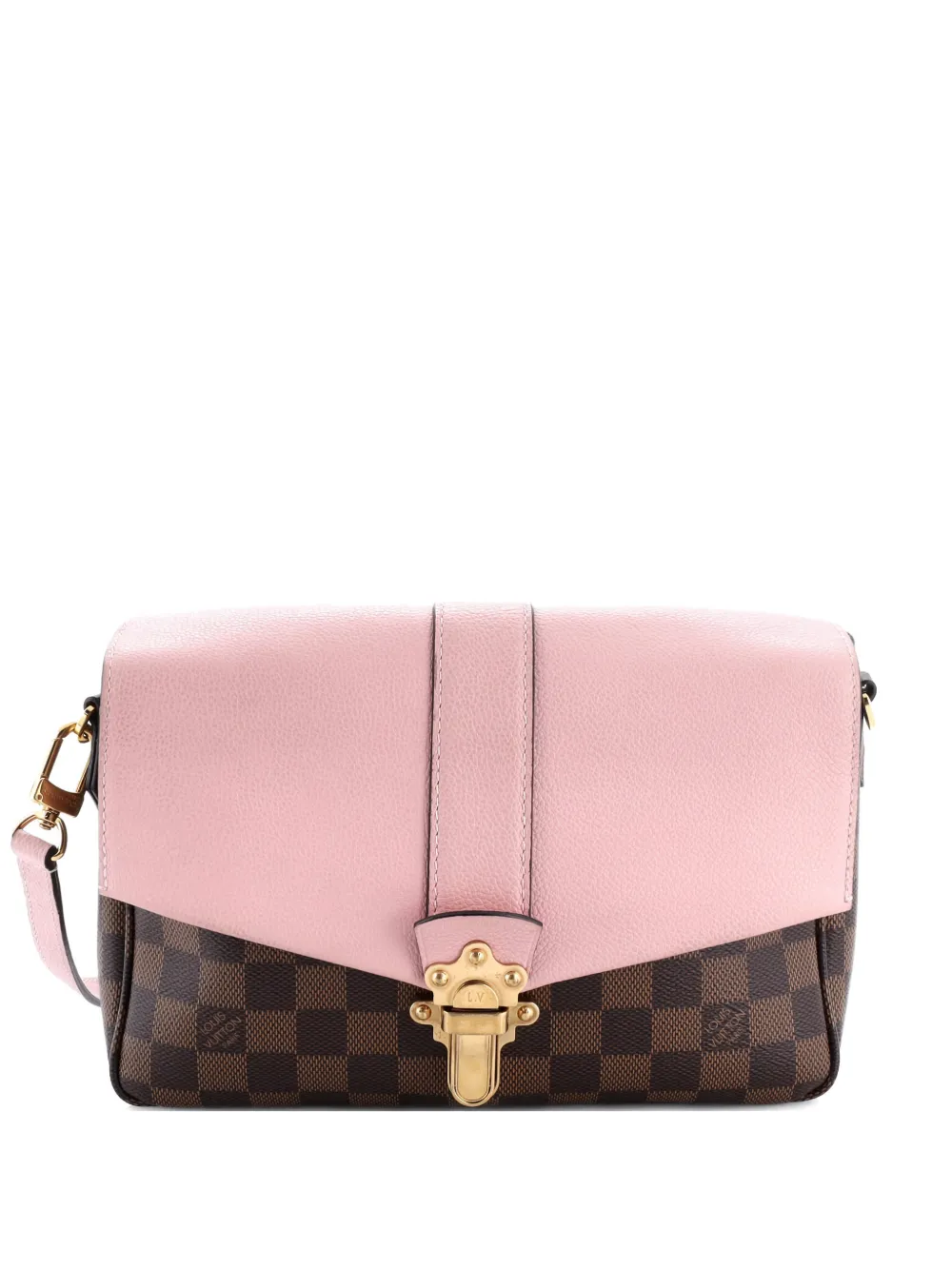 Louis Vuitton Pre-Owned Clapton Handbag Damier and Leather PM crossbody bag - Marrone