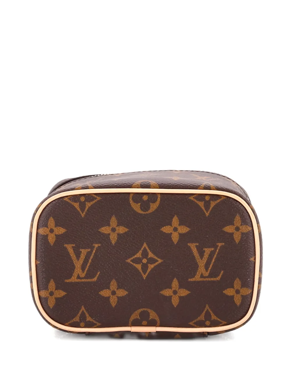 LOUIS VUITTON Pre-owned Nice Vanity Case Monogram Canvas Nano Pouch In Brown
