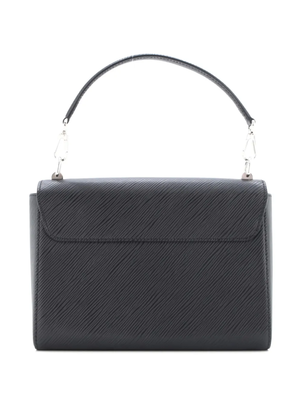 LOUIS VUITTON Pre-owned Twist Strap Top Handle Bag Epi Leather Mm Satchel In Black