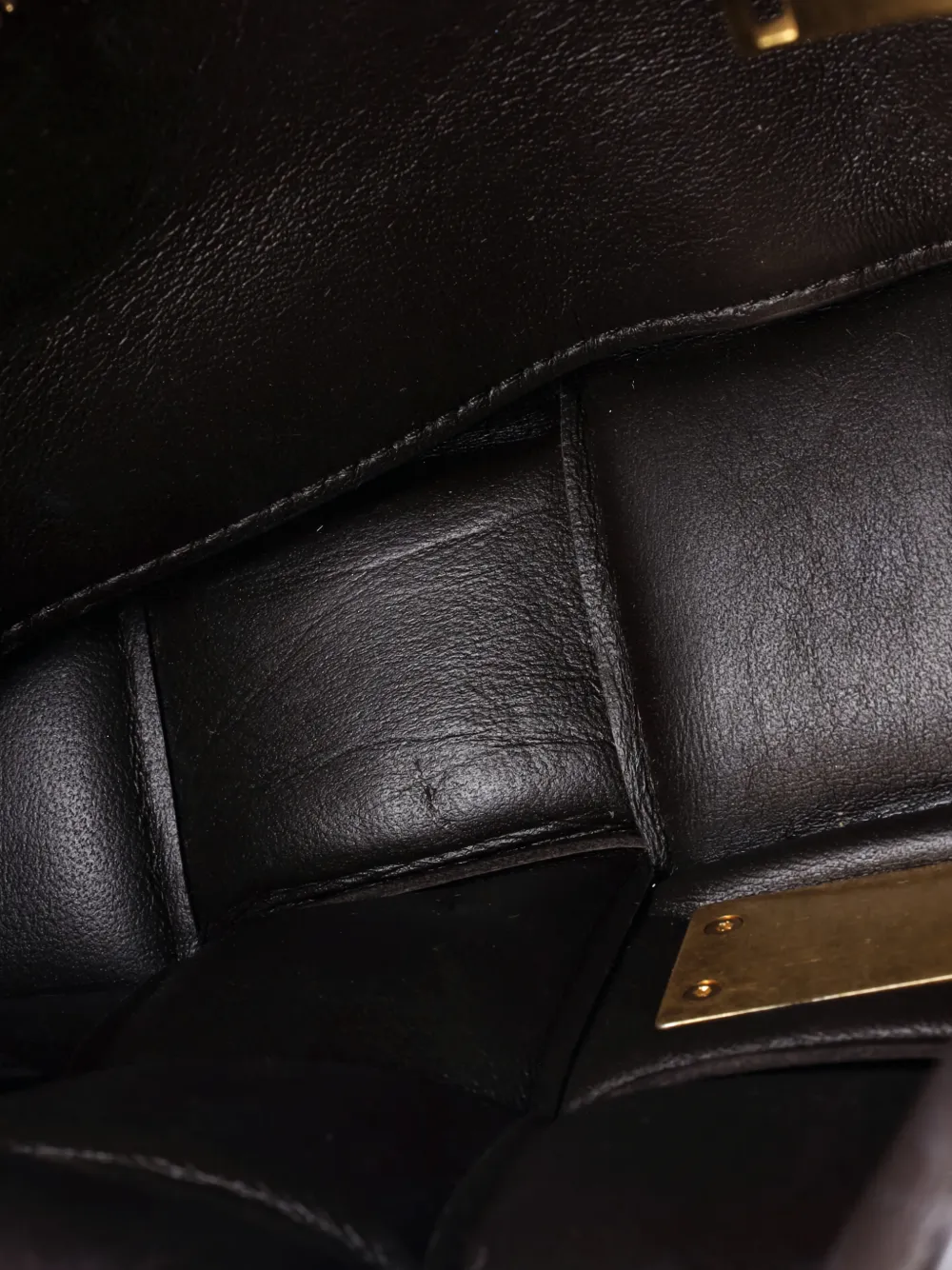 BOTTEGA VENETA Pre-owned Cassette Chain Padded Maxi Intrecciato Leather Crossbody Bag In Brown