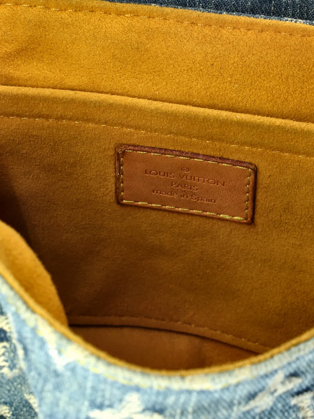 Pre-owned Louis Vuitton Pleaty Handbag Denim Mini Shoulder Bag In Blue