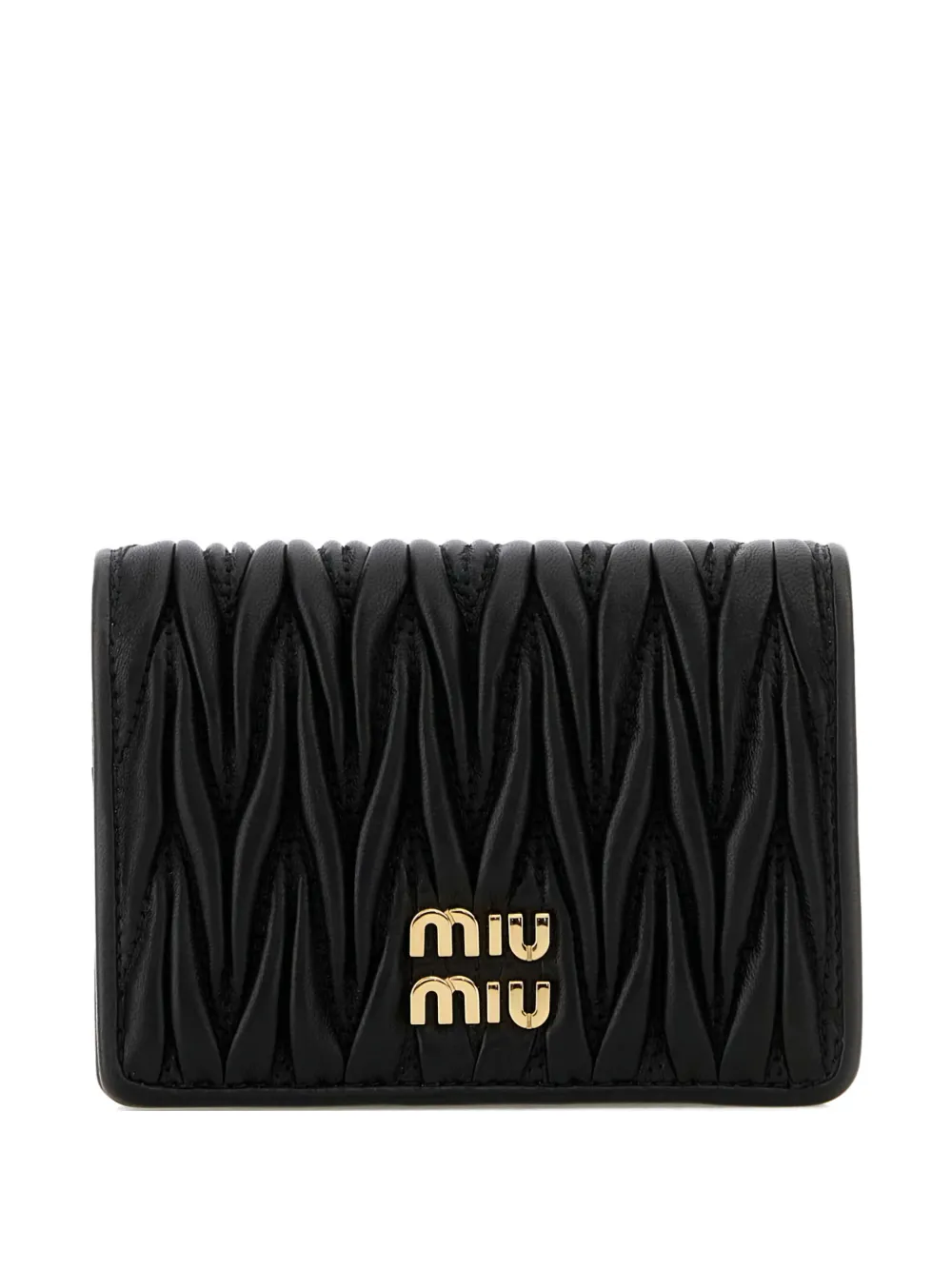 Miu Miu portefeuille en cuir à design matelassé | noir | Image 1