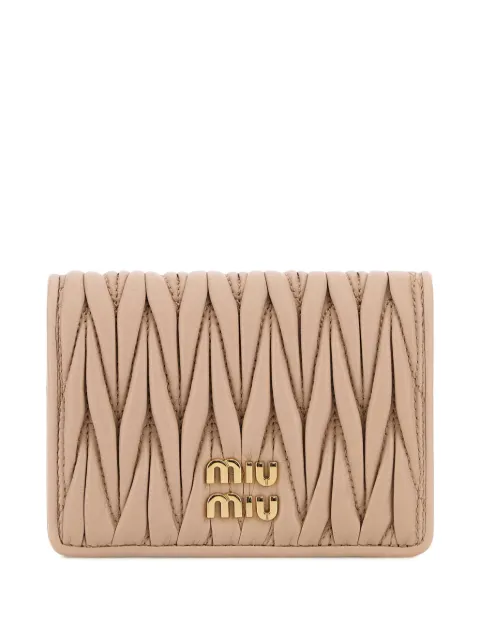Miu Miu matelassé leather wallet