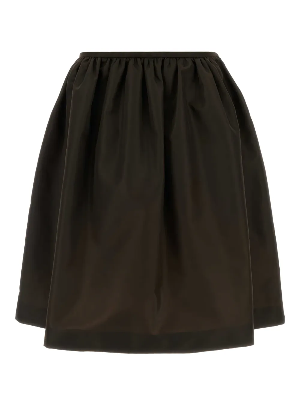 Miu Miu zip-up midi skirt | Brown | Image 1