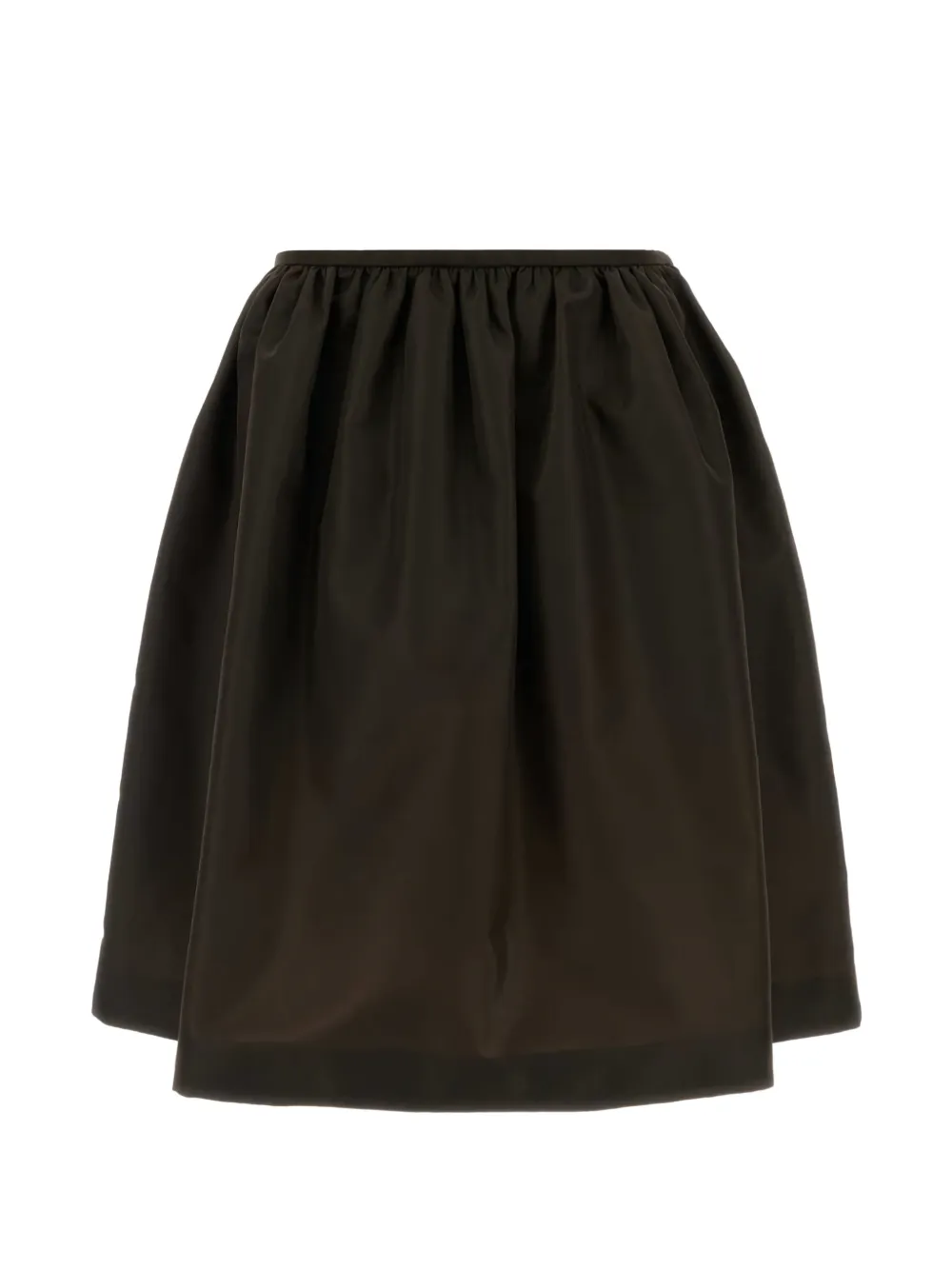 Miu Miu Gonna midi con zip - Marrone